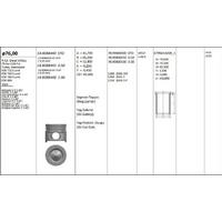 Motor Piston+Segmani Megane Ii Scenic Clio Iii Modus Laguna Iii Kangoo (1.5Dci Euro4 K9K) [(76.00Mm Std)] KINGPISTON 18-8088440