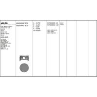 Piston + Segman 80 Mm Std (18 K4F)  Freelander I L314 1.8 16V 98>06 KINGPISTON 18-6510080