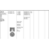 Piston+Segman (81 00Mm Std) Golf V / Vi Jetta Iii Passat Scirocco Tiguan A3 A4 A5 Q5 A6 Tt Altea Exeo Leon Toledo Iii Octavia Superb Yeti Caga Cagb Caha Cahb Cbaa Cbab Cbbb Cega Cbdb 2 0Tdi 03>16 KINGPISTON 18-7094490
