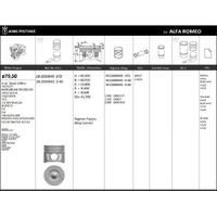 Motor Piston Segman Linea Doblo Iii 1 6 Multijet 105Hp Euro 5 Motor (79.50Mm / (0 40) KINGPISTON 18-2050042