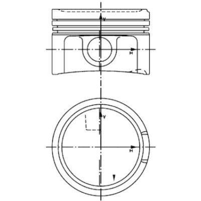 Piston+Segman (Std 81 01Mm) Golf Iv Bora Beetle A3 A4 A6 Tt Ibiza Iv Leon Toledo Ii Octavia Superb Passat 1 8T (150 / 163 / 170 / 180 / 190 Ps) Amb Arx Ary Atc Aum Auq Avj Awm Awp Awt Awu Awv Bex Bfb Bjx Bkf Bnu Bvp Bvr 95>10 KOLBEN 40434600