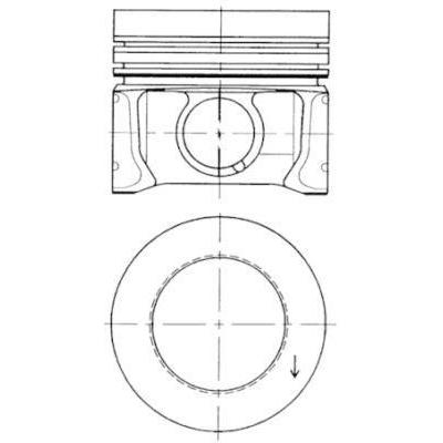 Piston+Segman (79 51Mm Std) Golf Vi Caddy Iii Jetta Iii / Vi Passat Polo Beetle A1 A3 Altea Ibiza V Leon Toledo Iv (Fabia / Polo 1 2Tdi 3 Silindir) Octavi Rapid Roomster Superb Yeti Caya Cayb Cayc Cayd Caye Cfwa Clna 1 2 / 1 6Tdi 09>16 KOLBEN 41095600