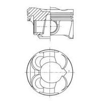 Piston Segman Std (77 00Mm) Bmw N13 B16 A F20 F30 F80 Mini N18 B16 A R55 R56 R58 R59 R60 Peugeot 5Fw (Ep6) 5008 308 3008 207 Citroen C3 C4 I KOLBEN 41267600