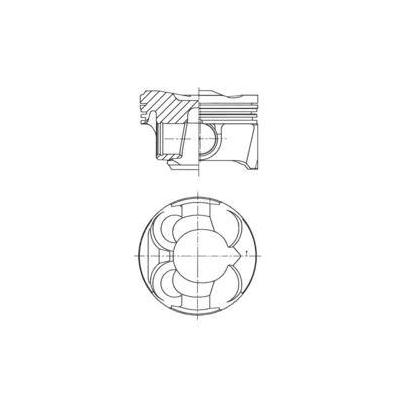 Piston Segman Std (77 00Mm) Bmw N13 B16 A F20 F30 F80 Mini N18 B16 A R55 R56 R58 R59 R60 Peugeot 5Fw (Ep6) 5008 308 3008 207 Citroen C3 C4 I KOLBEN 41267600