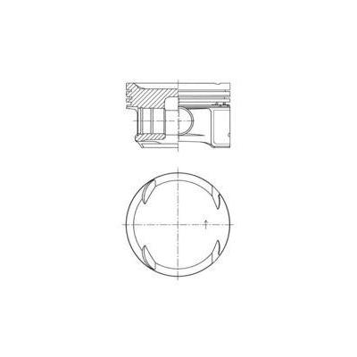 Piston + Segman Std. (M271.9 Kompressor  82Mm) W203 02>07 W204 07>14 W211 02>08 W212 11>15 R171 04>11 KOLBEN 41725600