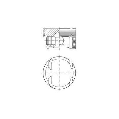 Piston + Segman Std. (M271.9 Kompressor  82 00Mm) W204 08>14 S204 08>14 Cl203 09>11 KOLBEN 41766600