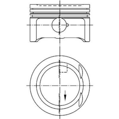 Piston + Segman Std. (M111.9  90 91Mm) W202 95>00 C208 00>02 W210 95>97 R170 96>00 KOLBEN 94953600