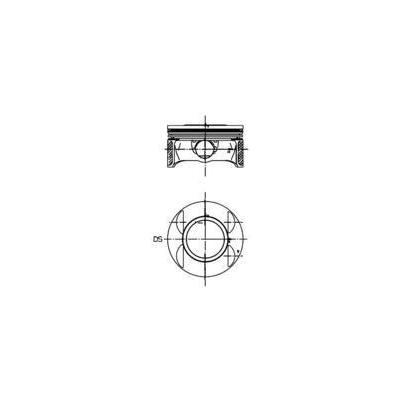 Motor Piston+Segman Komple Std 80.50Mm Astra H 04>14 - Vectra C 02>08 - Zafira B 05>15 - Signum 03>08 Z19Dth KOLBEN 40027700