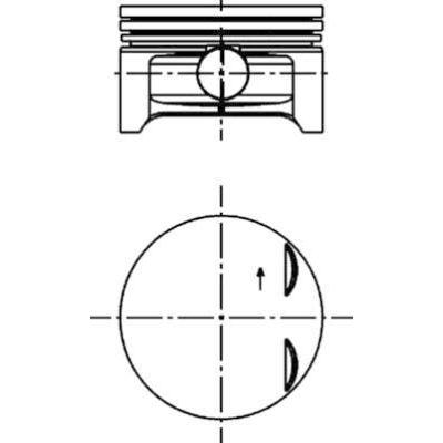 Piston Segman X12Xe Z12Xe Corsa B Corsa C Agila A / B (72 30Mm) Std KOLBEN 40383600