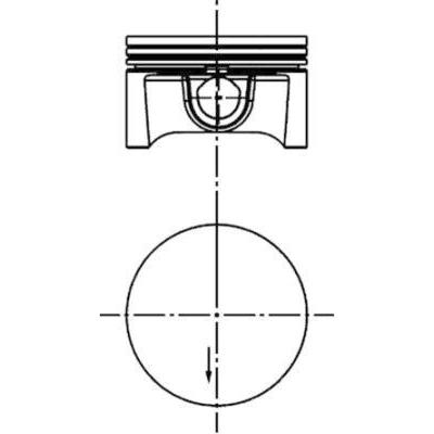 Motor Piston Segman Komple Std (79.00Mm) Astra G – Astra H – Vectra C – Zafira B – Meriva A – Z16Xep KOLBEN 40388600