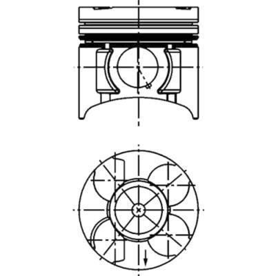 Piston Segman Y17Dt Corsa C Astra G Combo C (79 00Mm) Std 1.7Dti KOLBEN 40391600