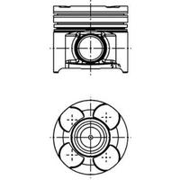 Motor Piston+Segman Komple 0.40. 82.00Mm Astra H 04>14 - Vectra C 02>08 - Zafira B 05>15 - Signum 03>08 Z19Dth KOLBEN 40660610