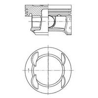 Motor Piston+Segman Komple (Std) Astra J Corsa D Aveo T300 A14Xer KOLBEN 41007600