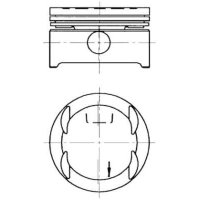 Piston Segman 1 Farkli 79Mm 1.6E 16V Corsa-Tigra Astra-Vectra 94> KOLBEN 94637620