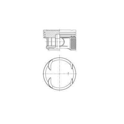 Piston + Segman Std. (M271 Kompressor  82 00Mm) W203 02>07 Cl203 02>08 W204 07>14 S204 07>14 KOLBEN 41724600