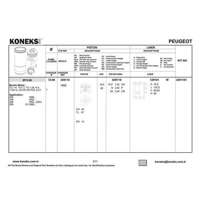 Gomlek 106-205-Partner-Ax-Bx-C15-Zx Tu1M-Tu1Cp KONEKS 129101