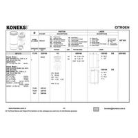 Motor Gomlek P107 P1007 P206 P307 Bipper Nemo C1 C2 C3 Xsara Ii Dv4Td (1 4Hdi 8V) Ford Fiesta 1 4Tdci (73 70) / (Std) KONEKS 129104