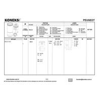 Motor Piston+Segman P206 P307 P207 P1007 C2 C3 C3 Ii C4 Et3J4 (1 4 16V) 75 00Mm (Std) KONEKS 203100