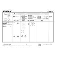 Motor Piston Segman Saxo Zx Xsara Ax P106 Nissan Micra Tud5 1 5Dizel (77 00Mm) / (Std) KONEKS 203150