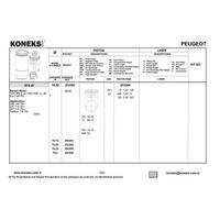 Motor Piston Segman P307 P206 Partner Ii Berlingo Ii C3 C4 Tu5Jp4 (1 6 16V) 79 00Mm (0 50 Farkli) KONEKS 203292