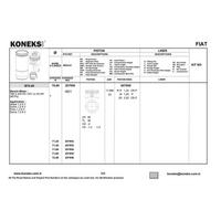 Piston+Segman 70 8Mm Std Albea-Doblo-Palio-Siena / 1.2 Cc 8V KONEKS 207950