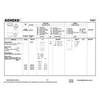 Motor Piston+Segmani Agila 1.3 Corsa 1.3 Meriva 1.3 Tigra 1.3 Albea 1.3 Multijet Doblo 1.3 Multijet Palio 1.3 Multijet Suzuki 1.3 Multijet Z 13Dt Euro 4 4 Sil. Dizel 1248 Cc-70 Ps 18:1-Turbo  Common Rail  [(69 60Mm) (+0 40Mm Farkli)]  KONEKS 208702