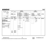 Motor Piston+Segmani Astra J Corsa D Grande Punto1.3Cdti 16V Linea Grande Punto 199A3000 Multijet - Z13 Dth-A13Dte 16V 4 Sil. Dizel 1248 Cc-66 Kw 90Ps (Euro 5) [(69 60Mm +0 40Mm)] KONEKS 208712