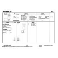 Piston+Segman 80 5Mm (0 4Mmfarkli) Tipo - Uno 70 - Palio / 1.4 Ie (M605Pb 13 C014) KONEKS 209361