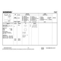 Piston+Segman 82Mm Std Marea - Bravo - Coupe / 2.0 Ie 20V (5 Cyl) KONEKS 209470