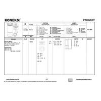 Motor Piston Segman P306 P406 Em Xsara Xantia Zx Partner Berlingo Xu7Jp / Xu7Jb (1 8 8V) / (83 00Mm) / (Std) KONEKS 260020