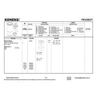 Motor Segmani Partner P307 P206 P207 Berlingo C2 C3 C4 1 6I 16V Tu5Jp4 Euro 3 (78 50Mm) / (Std) Olcu: (1 2×1 5×2 5) KONEKS 603280