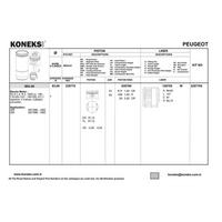 Motor Segmani  P306 P406 Em Xsara Xantia Zx Partner Berlingo Xu7Jp / Xu7Jb (1 8 8V) / (83 00Mm) / (Std) Olcu: (1 5×1 5×3) KONEKS 629780