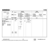 Motor Segmani Megane R19 Expres Kangoo 1.9D F8Q (80.00Mm) / (Std) KONEKS 632800