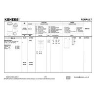 Piston Segman  69Mm Std Twingo (D7F) - 1.2  8V KONEKS 231920