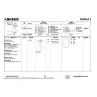 Piston Segman  76Mm Std R12 1.4 Cc (C2J-C3J) KONEKS 232450