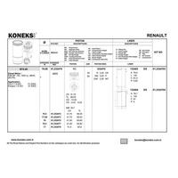 Motor Piston+Segman Clio Kangoo (Pim Capi 26Mm) (1.5 Dci K9K Bp) [(76.00Mm Std)] KONEKS 232470