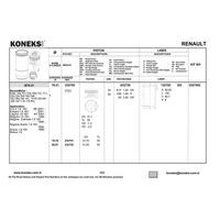 Piston Segman  79 51Mm Std Megane 1.6 Cc 16V (K4M 708) KONEKS 232750