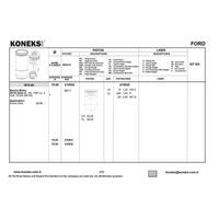 Motor Piston Segman (79 00Mm) / (Std) Focus Zh16 1 6 Zetec S 16V 100Ps 98>04 KONEKS 210930