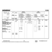 Motor Piston Segman (82 50Mm) / (Std) Connect 1 8Tdci 90Ps 02 /> Focus 1 8Tdci (98 05) 90Ps KONEKS 212080