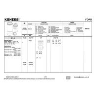 Motor Piston Segman (76 50Mm) / (0 50 Farkli) Escort Clx Fiesta Orion Mondeo Zh16 1 6 Ztech E Ghia / Glxi 16V 92>04 KONEKS 212171