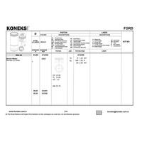 Piston + Segman 84 8Mm Std Focus - Mondeo / 2.0 Zetec New Line 98>004 KONEKS 212350