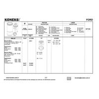 Motor Piston Segman (79 97Mm) / (Std) Escort Fiesta Xr2 Orion 1 6 Cvh 16V 90Ps / 95Ps (85 92) Karbiratorlu KONEKS 212360