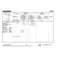 Motor Piston Segman (87 50Mm) / (Std) Mondeo Cmax Focus S Max 2 0 16V 145Ps He Duratec 01>07 KONEKS 241120