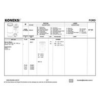 Motor Segmani 71 91Mm Std  Fiesta - Focus / 1.25 Zetec S - 16 V  96>15 KONEKS 610920