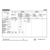 Motor Segmani 79 97Mm Std Escort - 1.6 Cvh / 79 Ps 95>01 KONEKS 612300