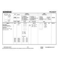 Motor Piston Segman (86 00Mm)  (Std) Boxer Iii Jumper Iii 22Dt Puma Transit V347 Mondeo Duratorq 2 2 Tdci 120Ps / 130Ps / 150Ps Mondeo 06 /> KONEKS 230110