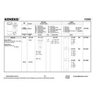 Piston + Segman 89 9Mm Std Transit V184 - 2.4 Tdci / 125 Ps KONEKS 241140