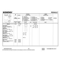 Motor Segmani Renault Master Iii 2.3 M9T Euro 4-5 (85Mm) / (Std) KONEKS 633120