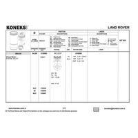 Piston + Segman 84Mm Std 3 0 Lt Land Rover 306 Dt KONEKS 218590