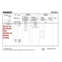 Piston Segman P206 P307 Partner Ii Berlingo Ii C4 C5 Ii P308 P3008 P5008 Dv6 (1 6Hdi 16V) Focus Cmax 1 6Tdci (75 00Mm) / (Std 0 40 Kisa) Euro4 Motor KONEKS 229430